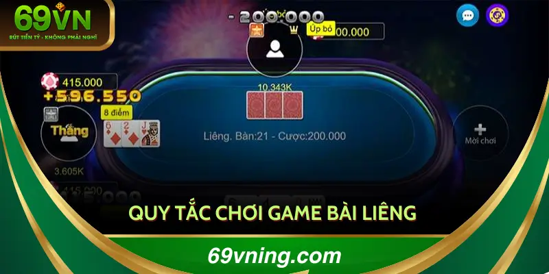 Quy trình chơi game bài liêng